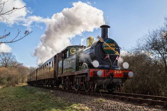 Обои картинки фото техника, паровозы, состав, локомотив