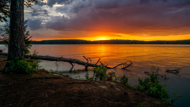 Обои картинки фото природа, восходы, закаты, простор