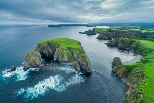 Обои картинки фото шикотан, природа, побережье, курилы, россия, остров, море