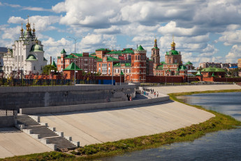 Картинка города -+улицы +площади +набережные йошкар oла россия храмы церковь лестница набeрeжная