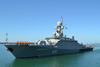 Картинка корабли фрегаты +корветы великий устюг малый ракетный корабль проект 21631 буян м