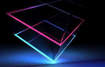 Картинка 3д+графика абстракция+ abstract решетка свет