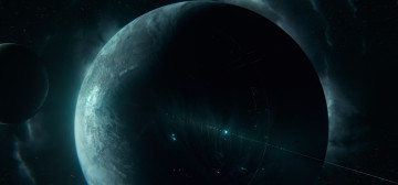 Картинка космос арт планета спутник