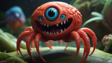 Картинка 3д+графика существа+ creatures нейросети графика нейроарт ai art нейронные сети рисунки нейро искусство нейрографика graphics neuroart neural networks drawings neuro neurography