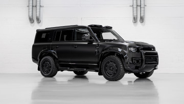 Картинка urban+automotive+land+rover+defender+widetrack+2024 автомобили land-rover urban automotive land rover defender widetrack черный внедорожник тюнинг