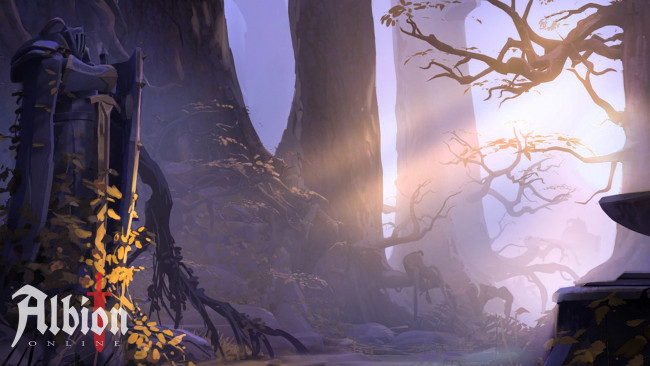Обои картинки фото видео игры, albion online, лес, статуя