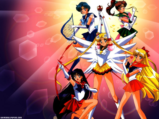 Обои картинки фото sailor, moon, аниме