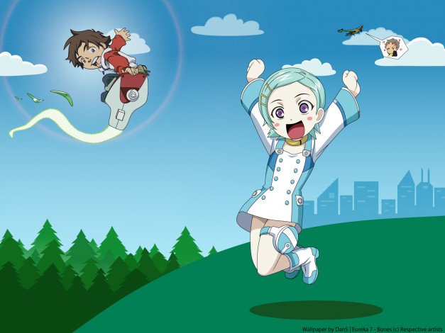 Обои картинки фото аниме, eureka, seven