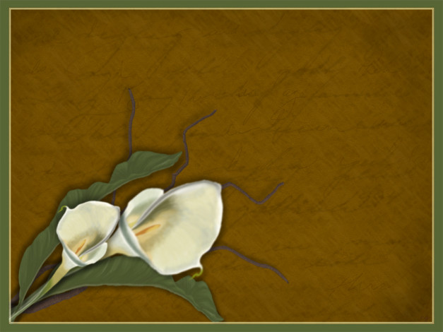 Обои картинки фото рисованные, цветы