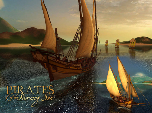 Обои картинки фото видео, игры, корсары, онлайн, pirates, of, the, burning, sea
