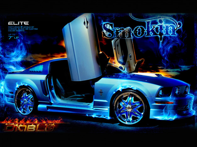 Обои картинки фото автомобили, mustang