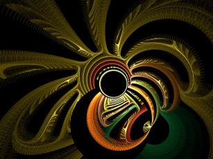 Картинка 3д графика fractal фракталы узор цвета фон