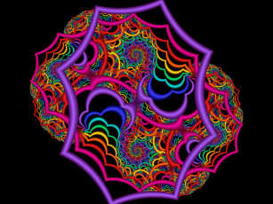 Картинка 3д графика fractal фракталы узор цвета фон