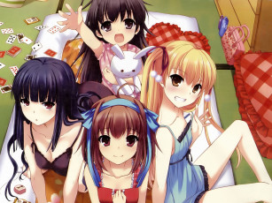 Картинка аниме papa no iukoto kikinasai девушки