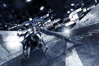 Картинка аниме black rock shooter