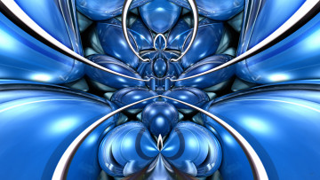 Картинка 3д графика fractal фракталы узор фон