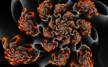 Картинка 3д графика fractal фракталы узор фон цвета