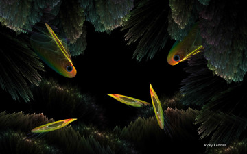 Картинка 3д графика fractal фракталы узор фон цвета