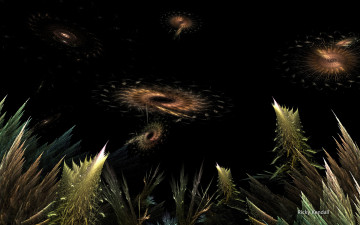 Картинка 3д графика fractal фракталы узор фон цвета