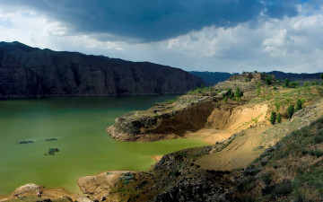 Картинка природа побережье берег залив море небо