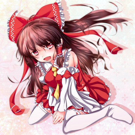 Обои картинки фото hakurei, reimu, аниме, touhou