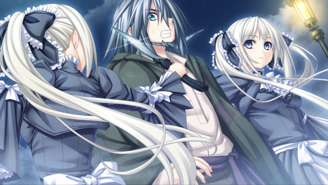 Обои картинки фото аниме, weapon, blood, technology, sousouki, reginald