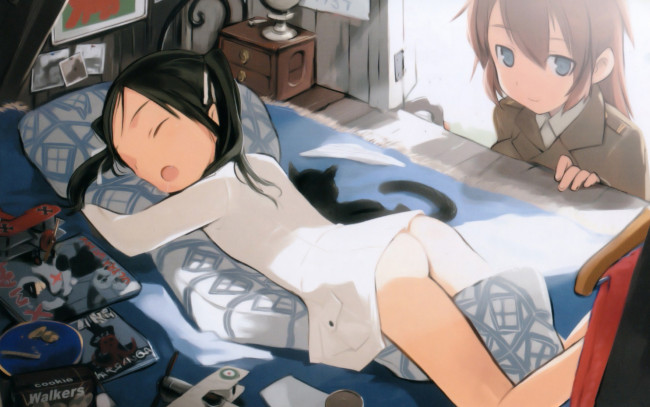 Обои картинки фото аниме, strike, witches