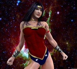 Картинка 3д графика people люди девушка звезды