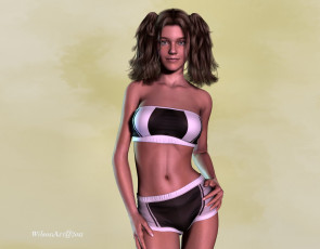 Картинка 3д графика people люди девушка