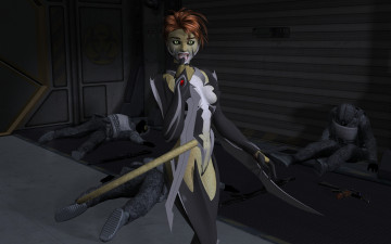 Картинка 3д графика creatures существа девушка