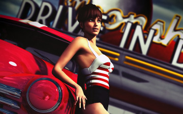 Картинка 3д графика people люди авто