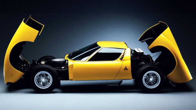 Обои картинки фото lamborghini, miura, автомобили, automobili, s, p, a, спортивные, италия