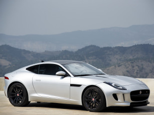 Картинка автомобили jaguar 2014 f-type r coupе светлый