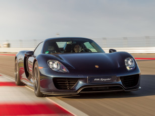 обоя автомобили, porsche, 2014, spyder, us-spec, 918, темный