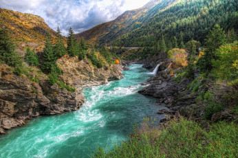 Картинка природа реки озера поток река горы