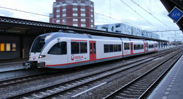 Картинка техника поезда состав локомотив рельсы дорога железная