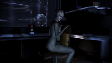 Картинка видео+игры mass+effect+2 liara существо