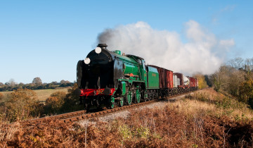 Картинка техника паровозы состав паровоз рельсы дорога железная