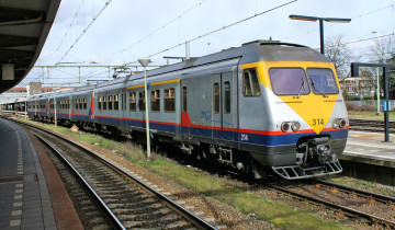 Картинка техника поезда железная дорога локомотив рельсы состав