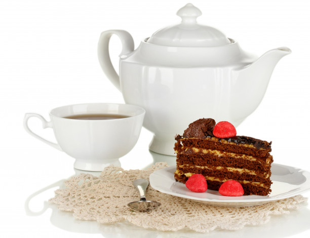 Обои картинки фото еда, торты, торт, чай