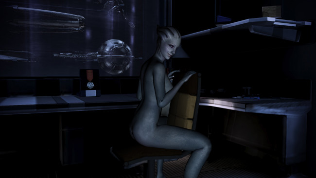 Обои картинки фото видео игры, mass effect 2, liara, существо