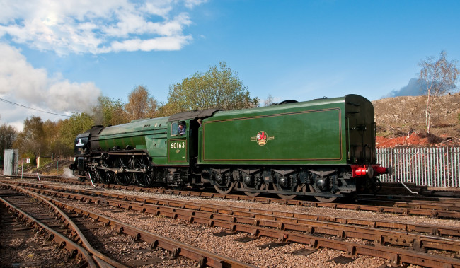 Обои картинки фото техника, паровозы, паровоз, рельсы, дорога, железная