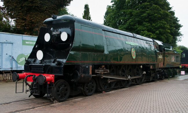 Обои картинки фото winston churchill, техника, паровозы, железная, паровоз, рельсы, дорога