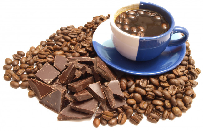 Обои картинки фото еда, конфеты,  шоколад,  сладости, шоколад, кофе