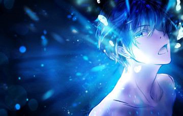 Картинка аниме free парень вода