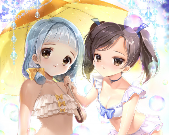 Обои картинки фото аниме, unknown,  другое, девочки, siloteddy