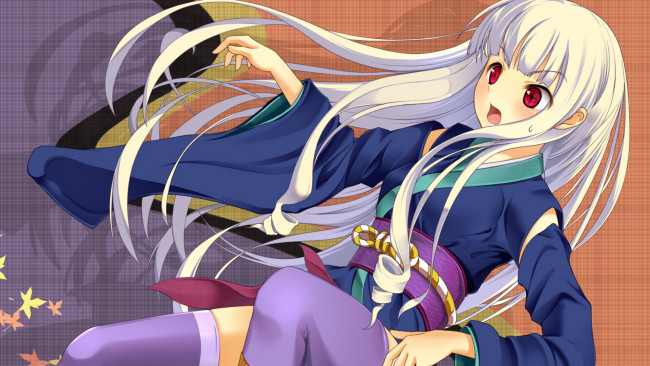 Обои картинки фото аниме, katanagatari, девушка, взгляд, фон