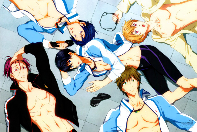 Обои картинки фото аниме, free, парни