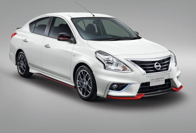 Обои картинки фото автомобили, nissan, datsun, 2016г, b17, almera, nismo
