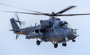 Картинка mi-35m авиация вертолёты вертушка